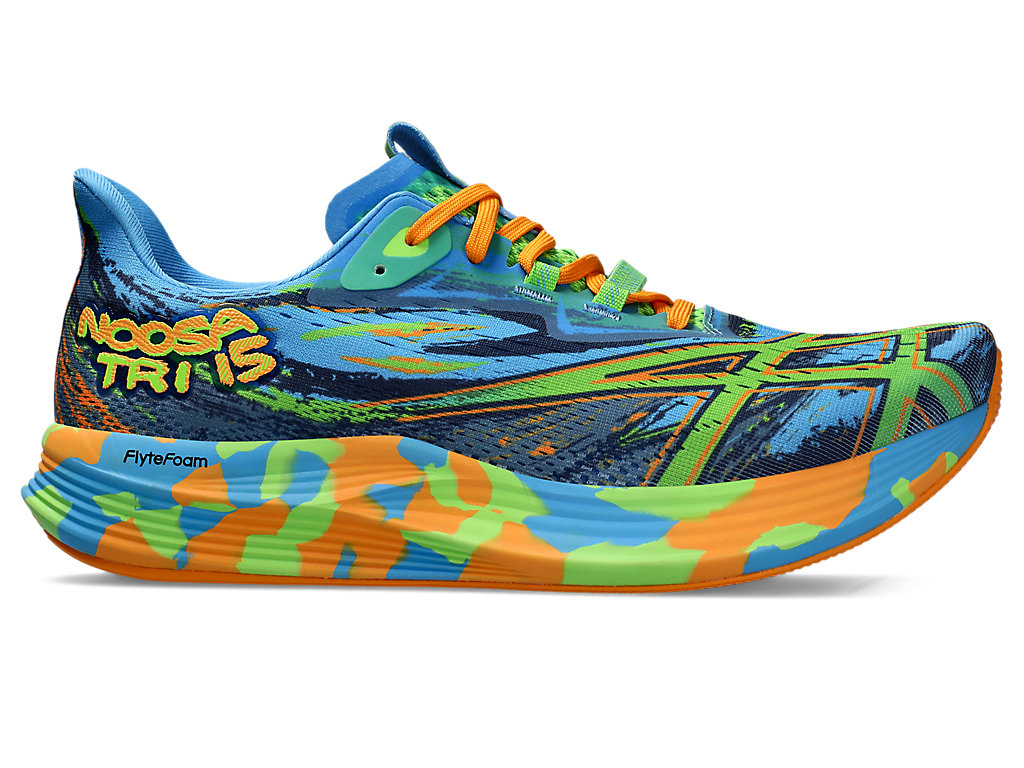 ASICS Noosa Tri 15 Waterscape / Electric Lime Hommes Taille 43.5