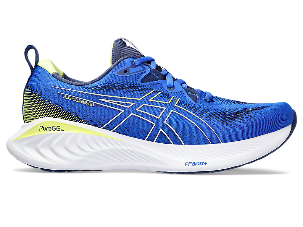 ASICS Gel - Cumulus 25 Illusion Blue / Glow Yellow Hommes Taille 43.5