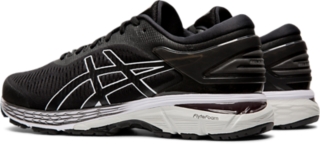 Men s GEL Kayano 25 Black Glacier Grey Running Shoes ASICS