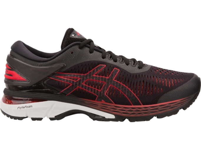 Men's GEL-Kayano 25 | Black/Classic Red | Running Shoes | ASICS