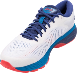 Men's 25 | White/Blue | Running Shoes | ASICS