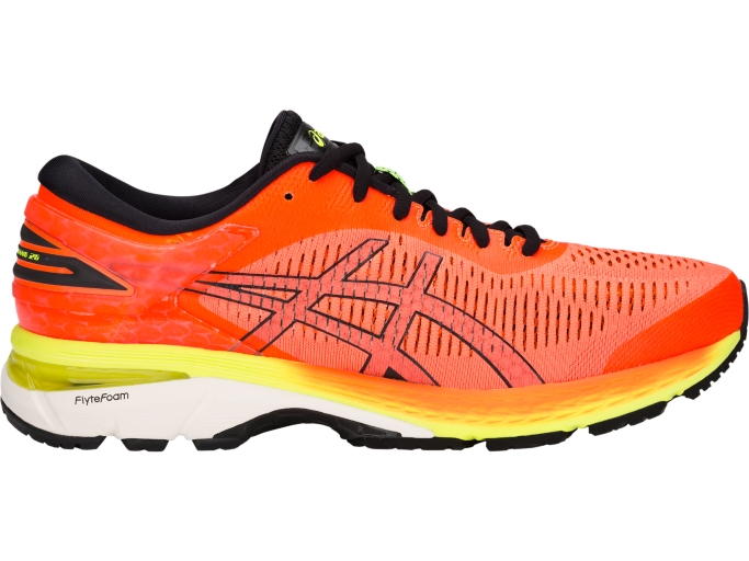 Men's GEL-Kayano 25 | Shocking Orange/Black | Running Shoes | ASICS