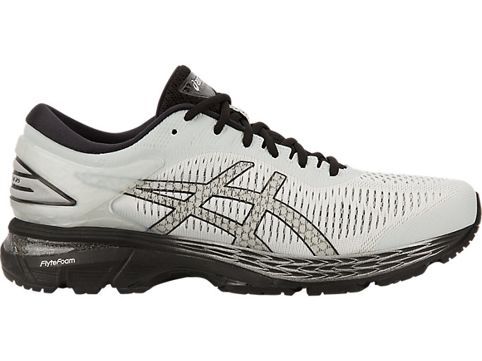 Men's GEL-Kayano 25 (2E) | Glacier Grey/Black | Running Shoes | ASICS