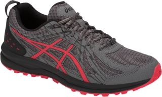 Men's Frequent Trail | Carbon/Red Alert | Trail Running Shoes | ASICS