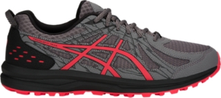 Men s Frequent Trail Carbon Red Alert Trail Running Shoes ASICS