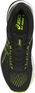 Asics gt-1000 7 (2e) mens black hazard clearance green