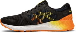 Tenis asics roadhawk ff 2 masculino - preto outlet e dourado