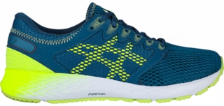 Men's ROADHAWK FF 2 | Deep Aqua/Flash Yellow | Running Shoes | ASICS