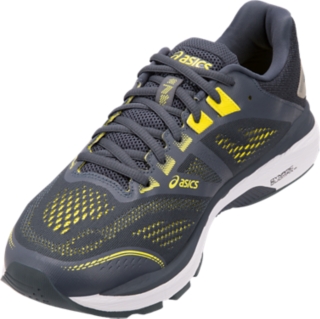 Men S Gt 00 7 Wide Tarmac Lemon Spark Running Shoes Asics