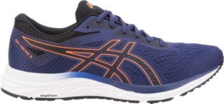 blue and orange asics