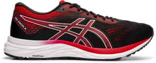 Men's GEL-Excite 6 EXTRA WIDE | Black/Speed Red | Running Shoes | ASICS
