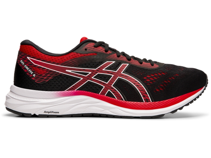 asics running shoes black and red