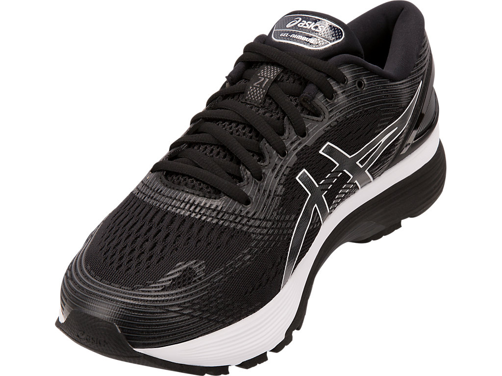 Men's GEL-NIMBUS 21 | Black/Dark Grey | Running Shoes | ASICS