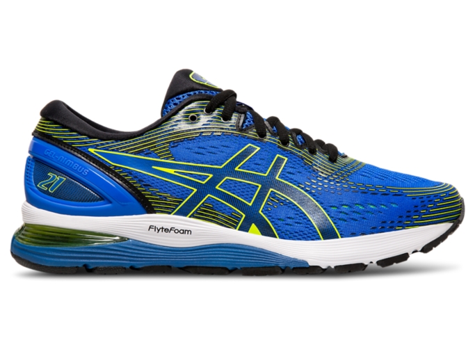 Men's GEL-NIMBUS 21 Illusion Blue/Black | Running Shoes | ASICS