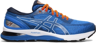 Men's GEL-NIMBUS 21 | Electric Blue/Midnight | Running Shoes | ASICS