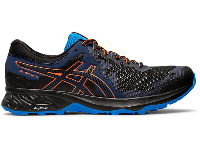Men's GEL-SONOMA 4 | Black/Flash Coral | Trail Running Shoes | ASICS