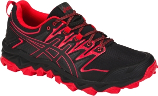 Men's GEL-FUJITRABUCO Black/Classic Red | Trail Running Shoes | ASICS