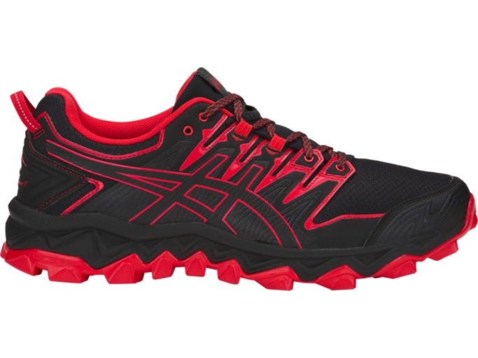 Men's GEL-FUJITRABUCO Black/Classic Red | Trail Running Shoes | ASICS