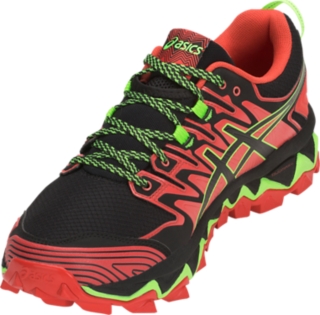 Men s GEL FUJITRABUCO 7 Red Snapper Black Trail Running Shoes