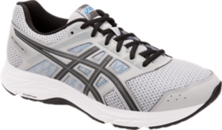 Men s GEL Contend 5 Mid Grey Black Running Shoes ASICS