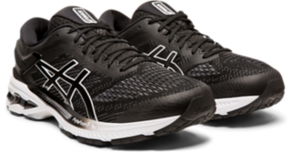 asics gel kayano black and white