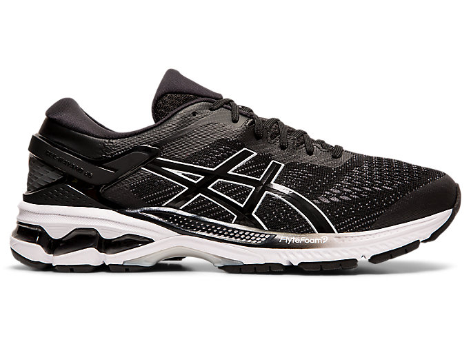 Men's GEL-KAYANO 26 | Black/ White | Running Shoes | ASICS