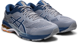 Men's GEL-KAYANO 26 | Sheet Rock/Mako Blue | Running Shoes | ASICS