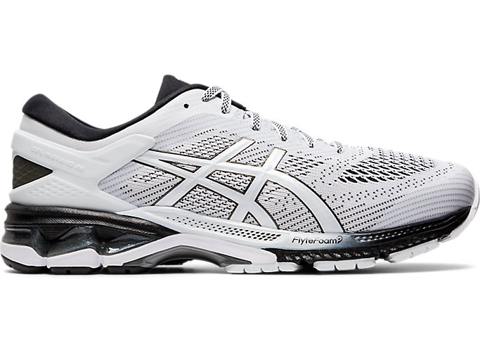 Men's GEL-KAYANO 26 | White/Black | Running Shoes | ASICS