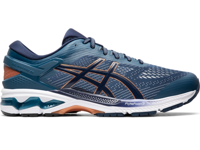 Men's GEL-KAYANO 26 | Grand Shark/Peacoat | Running Shoes | ASICS