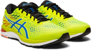 Men's GEL-CUMULUS 24, Safety Yellow/Velvet Pine, Running Shoes