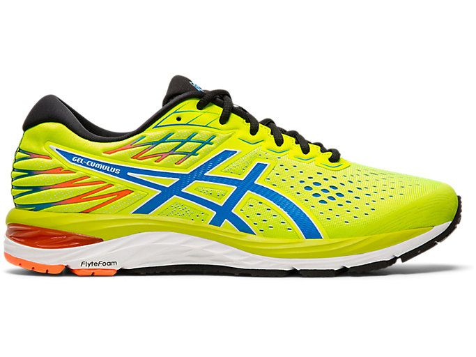 Image 1 of 7 of Men's Safety Yellow/Electric Blue GEL-CUMULUS 21 Men's Running Shoes