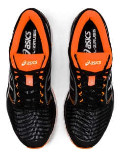 Men s GEL ZIRUSS 3 Black White Running Shoes ASICS