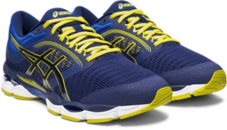 Men s GEL ZIRUSS 3 Blue Expanse Sour Yuzu Running Shoes ASICS