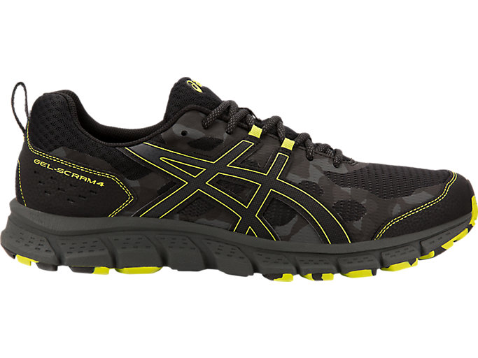 Men's GEL-Scram 4 | Black/Neon Lime | Trail Running Shoes | ASICS