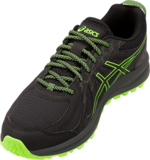 Men's Frequent Trail | Black/Green Gecko | Running Shoes | ASICS