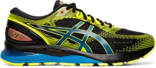 Men's GEL-Nimbus 21 SP | Black/Safety Yellow | Running Shoes | ASICS