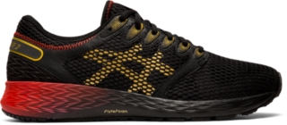 Men's RoadHawk FF 2 | BLACK/RICH GOLD | Running | ASICS Outlet