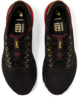 Tenis asics roadhawk ff 2 2025 masculino - preto e dourado