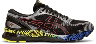 Men's GEL-NIMBUS 21 LITE-SHOW | Black/ Electric Blue | Running Shoes | ASICS