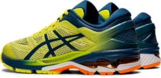 Men s GEL KAYANO 26 KAI Sour Yuzu Mako Blue Running Shoes ASICS