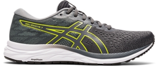 Men s GEL Excite 7 EXTRA WIDE Carrier Grey Lime Zest Running