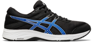 Men s GEL CONTEND 6 Black Tuna Blue Running Shoes ASICS