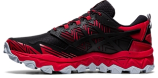 Men s GEL FujiTrabuco 8 Classic Red Piedmont Grey Trail