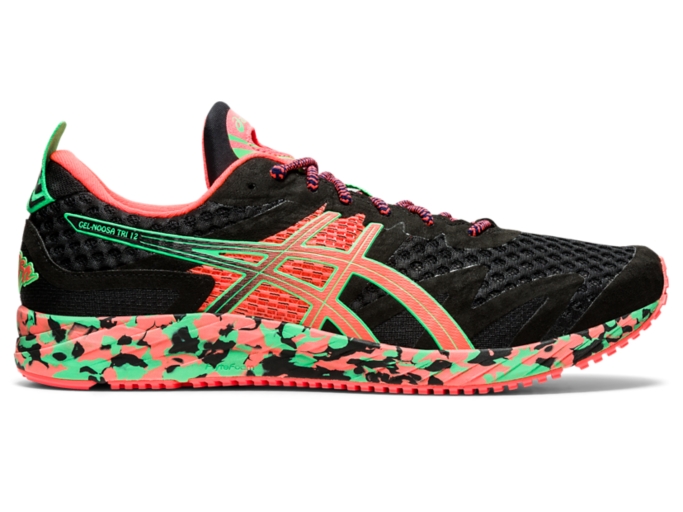 Men's GEL-NOOSA TRI 12 | Black/Flash Coral | Running Shoes | ASICS