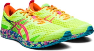 Men's TRI 12 | Safety Yellow/Hot Pink Running Shoes | ASICS