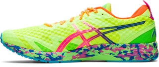 Men's TRI 12 | Safety Yellow/Hot Pink Running Shoes | ASICS