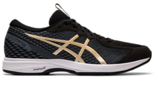 asics touch black running shoes