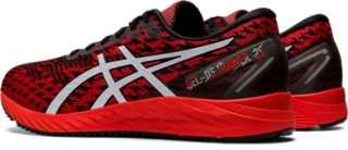 Men S Gel Ds Trainer 25 Fiery Red White Running Shoes Asics