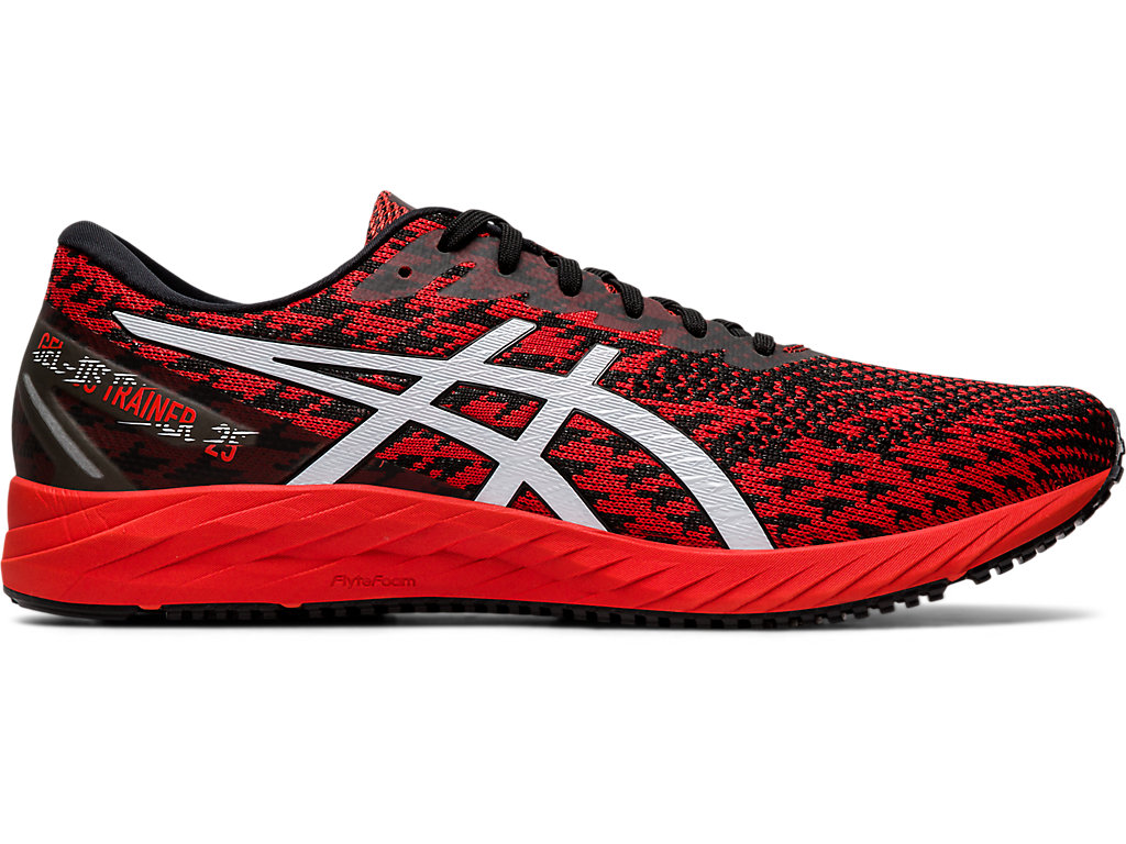 Men S Gel Ds Trainer 25 Fiery Red White Running Shoes Asics