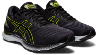 Men's GEL-NIMBUS 22 | Carrier Grey/Lime Zest | Running Shoes | ASICS